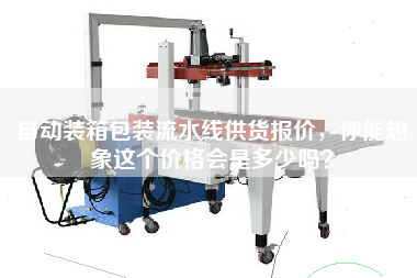 自動裝箱包裝流水線供貨報價，你能想象這個價格會是多少嗎