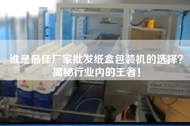 誰是最佳廠家批發紙盒包裝機的選擇揭秘行業內的王者！