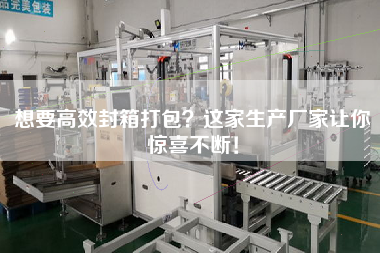 想要高效封箱打包這家生產廠家讓你驚喜不斷！