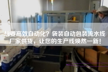 想要高效自動化袋裝自動包裝流水線廠家供貨，讓您的生產線煥然一新！