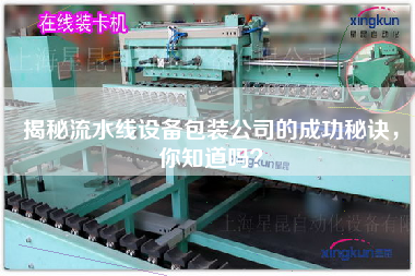 揭秘流水線設備包裝公司的成功秘訣，你知道嗎？