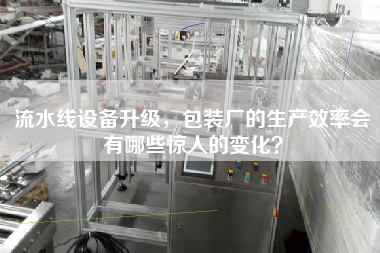流水線設備升級，包裝廠的生產效率會有哪些驚人的變化？