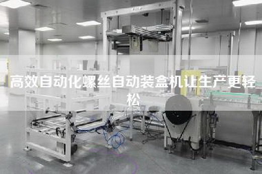 高效自動化螺絲自動裝盒機讓生產(chǎn)更輕松