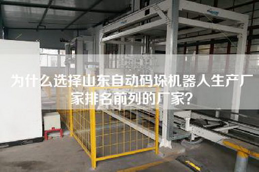 為什么選擇山東自動碼垛機器人生產(chǎn)廠家排名前列的廠家？