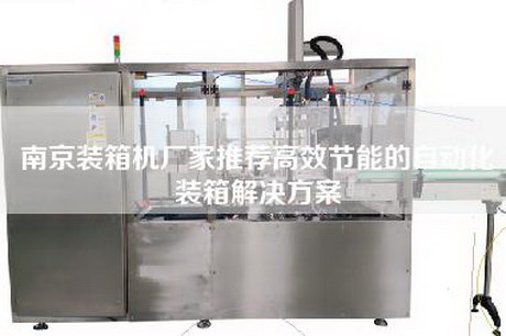 南京裝箱機(jī)廠家推薦高效節(jié)能的自動(dòng)化裝箱解決方案