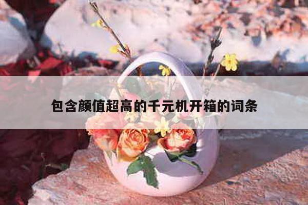 包含顏值超高的千元機開箱的詞條