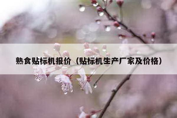 熟食貼標機報價(貼標機生產廠家及價格)
