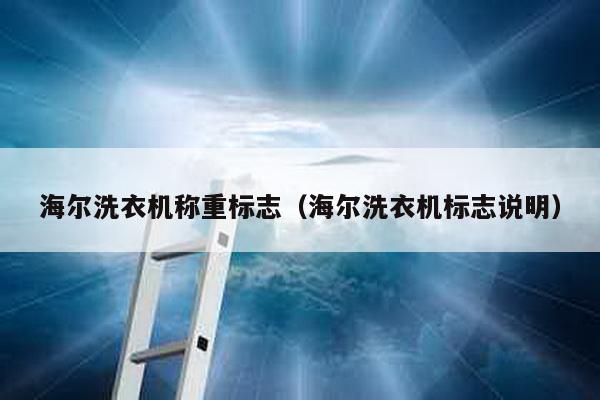 海爾洗衣機(jī)稱重標(biāo)志(海爾洗衣機(jī)標(biāo)志說明)